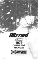 Ski-Doo Blizzard 5500 1979 Operator'S Manual preview