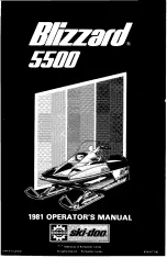 Ski-Doo Blizzard 5500 1981 Operator'S Manual preview