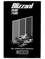 Preview for 1 page of Ski-Doo Blizzard 7500 Operator'S Manual