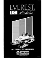 Ski-Doo EVEREST L/C ELECTRO 1981 Operator'S Manual preview