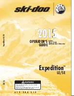 Предварительный просмотр 1 страницы Ski-Doo Expedition LE Operator'S Manual