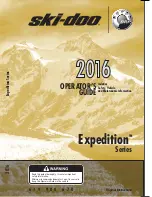 Предварительный просмотр 1 страницы Ski-Doo Expedition Series Operator'S Manual