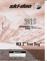 Preview for 1 page of Ski-Doo MX Z Iron Dog Operator'S Manual