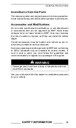 Preview for 17 page of Ski-Doo MX Z TNT 600R E-TEC Operator'S Manual