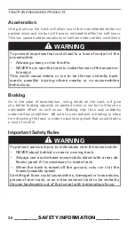 Preview for 38 page of Ski-Doo MXZ X 600 RS 2021 Operator'S Manual