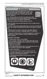 Preview for 49 page of Ski-Doo MXZ X 600 RS 2021 Operator'S Manual