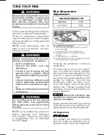 Предварительный просмотр 72 страницы Ski-Doo REV-XR 2009 Operator'S Manual