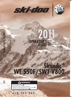 Ski-Doo Scandic SWT V800 Operator'S Manual preview