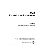 Preview for 2 page of Ski-Doo Tundra R Skandic LT 2003 Shop Manual Supplement