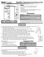 Preview for 1 page of Skil-Care ChairPro 909367 Instructions