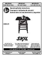 Preview for 1 page of Skil 3305-01 Operating/Safety Instructions Manual