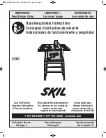 Skil 3310 Operating/Safety Instructions Manual preview