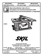 Preview for 1 page of Skil 3400 Operating/Safety Instructions Manual