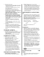 Preview for 62 page of Skil 7420 Original Instructions Manual