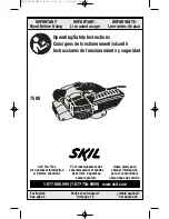 Skil 7500 Operating/Safety Instructions Manual preview