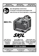 Preview for 1 page of Skil 8602-RL Operating/Safety Instructions Manual