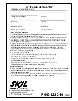 Preview for 10 page of Skil F 000 624 016 Operating Instructions Manual