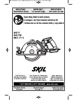 Skil MAG 77-75 Operating/Safety Instructions Manual предпросмотр