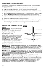 Preview for 22 page of Skil TS6307-00 Owner'S Manual