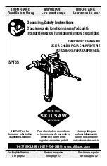 skilsaw SPT55 Operating/Safety Instructions Manual preview