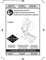 Предварительный просмотр 1 страницы skilsaw SPT62MTC Operating/Safety Instructions Manual