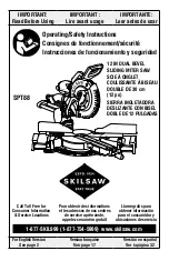 skilsaw SPT88 Operating/Safety Instructions Manual предпросмотр