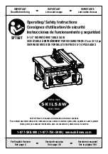 skilsaw SPT99T Operating/Safety Instructions Manual предпросмотр