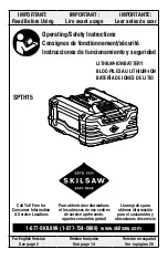 Preview for 1 page of skilsaw SPTH15 Operating/Safety Instructions Manual