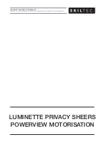 SKILTEC LUXAFLEX LUMINETTE Installation Operation Care preview