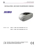 Preview for 1 page of Skimo 320B12 Installation, User And Maintenance Manual