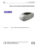 Preview for 1 page of Skimo 320B21 Installation, User And Maintenance Manual