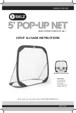 Preview for 1 page of SKLZ 5' POP-UP NET Usage Instructions