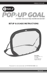 SKLZ Pop-Up Goal Set-Up & Usage Instructions preview