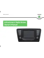 Skoda Infotainment Radio Bolero Owner'S Manual preview