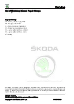 Preview for 2 page of Skoda Octavia II 2004 Workshop Manual