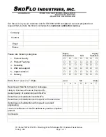 Preview for 14 page of SkoFlo Industries SF15000NMFB Operation And Maintenance Instruction