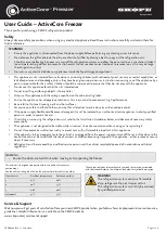 Skope ActiveCore Freezer User Manual preview