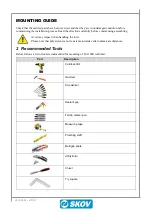 Предварительный просмотр 11 страницы Skov DA 1200 Wall Inlet Mounting Manual