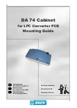 Preview for 1 page of Skov DA 74 Cabinet Mounting Manual