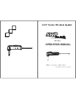 Предварительный просмотр 1 страницы SKP Pro Audio UHF 2000G Operation Manual