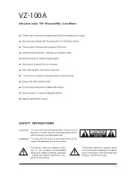 Preview for 3 page of SKP Pro Audio VZ-100A Owner'S Manual