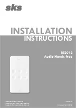 Предварительный просмотр 21 страницы sks BS2012 Installation Instructions Manual