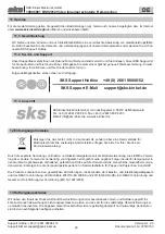 Preview for 32 page of sks BSV2012 Installation Instructions Manual