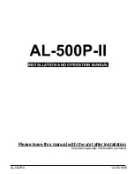 SKUTCH AL-500P-II Installation & Operation Manual preview