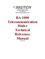 SKUTCH BA-1000 Technical Reference Manual preview