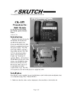 Preview for 1 page of SKUTCH CK-1P5 User Manual