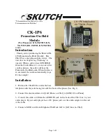 SKUTCH CK-1P6 Manual preview