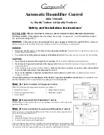 Preview for 1 page of Skuttle Indoor Air Quality Products Compustat SEH-7100-000 Safety And Installation Instructions Manual