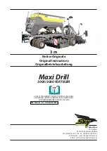 SKY Agriculture Maxi Drill 3000 Original Instructions Manual preview