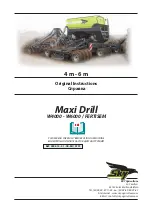 SKY Agriculture Maxi Drill W4000 FERTISEM Original Instructions Manual preview